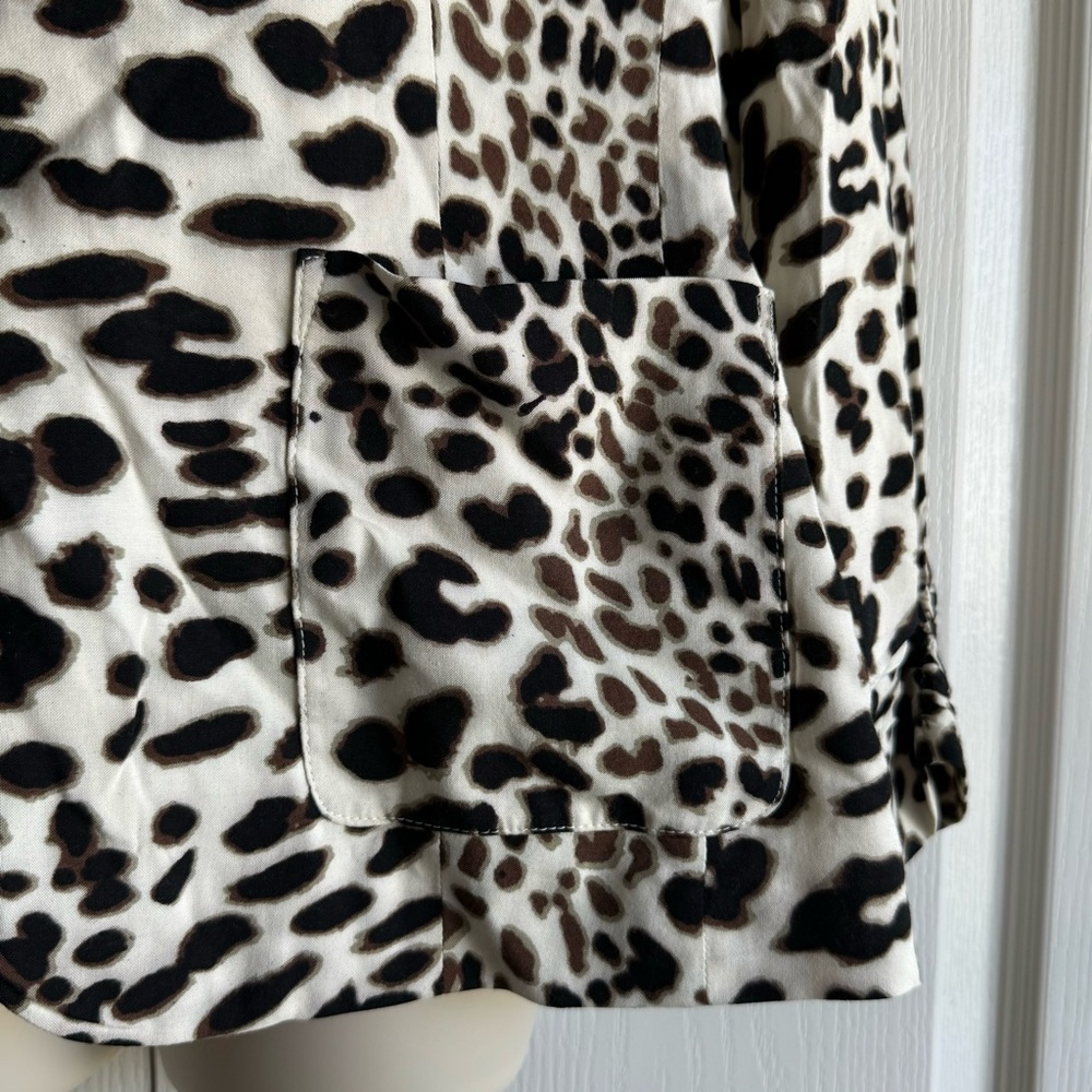 Chico’s Leopard Print Blazer - Picture 6 of 10